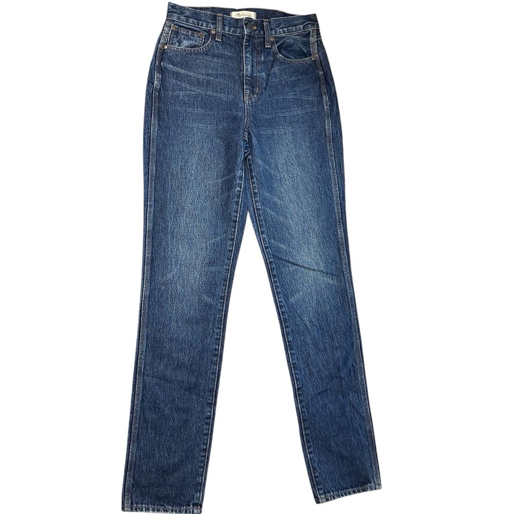 26 Tall Madewell Perfect Vintage Jeans Womens Dark Wash‎ Full Length NWT